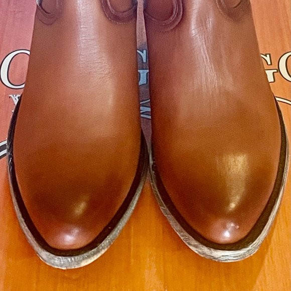 WORN ONCE Old Gringo ODESSA 6" BOOTIES Brown Whiskey Burnished STUDS w/BOX 7.5 B - Picture 4 of 6